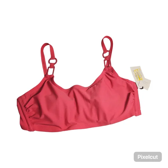 NWT Shade & Shore Size 36 DDPink Bikini Top with underwire - Picture 4 of 9